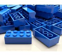 LEGO Brick Classic, 2 x 4 Blue, No. 3001, 15589, 54534, 72841 / 100 Pieces