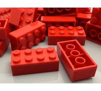 LEGO Brick Classic, 2 x 4 Red, No. 3001, 15589, 54534, 72841 / 100 Pieces