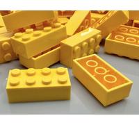 LEGO Brick Classic, 2 x 4 Yellow, No. 3001, 15589, 54534, 72841 / 100 Pieces
