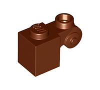 LEGO Brick, Modified 1 x 1 with Scroll with Hollow Stud, Part 20310, Choose Your Colour, Part 20310, Choose Your Colour (Reddish Brown, 10, count)