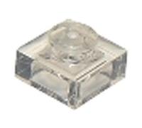 LEGO Brick Plate 1 x 1, Part 3024 (Trans-Clear, 10, count)