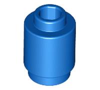 LEGO Brick Round 1 x 1, Part 3062, Part 3062, Choose Your Colour (Blue, 10, count)
