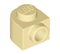 LEGO Brick Round 1 x 1 x 2/3 Half Circle Extended with Stud on Side, Part 3386, Part 3386, Choose Your Colour (Tan, 10, count)