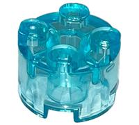 LEGO Brick, Round 2 x 2 with Axle Hole, Part 3941, Part 3941, Choose Your Colour (Trans-Light Blue, 10, Bricks)
