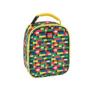 LEGO Kids Heritage Classic Lunch Box, Insulated Soft Reusable Lunch Bag Meal Container for Boys and Girls, Perfect for School or Travel, Meal Tote Keeps Food and Drinks Cold with Buckle, Brick Wall