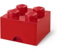 LEGO Brick with 4 Knobs 1 Drawer RED Storage Box for LEGO Toys Desk Drawer NEW