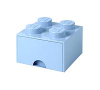 LEGO Brick with 4 Knobs and Drawer Light Royal Blue - Storage Box for LEGO Toys Desk Drawers and Office Supplies Stackable Storage Box Home Decoration