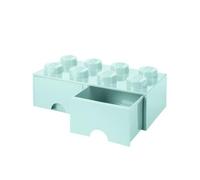 Room Copenhagen - LEGO® Storage With 2 Drawers 8 Knobs, Light Royal Blue - Light Royal Blue