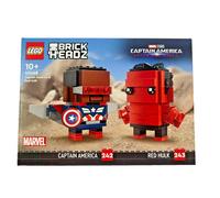 Lego Brickheadz: 40668 Captain America & Red Hulk - Brand New & Sealed