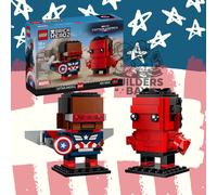 LEGO Brickheadz 40668 Captain America & Red Hulk Figures Brand New & Sealed