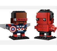 Lego Brickheadz 40668 Captain America & Red Hulk Figures Set | New & Sealed ✅