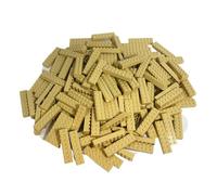 Lego® Bricks 2 x 8 Nubs in Beige - Pack of 25 (Model 3007) - Basic Classic Building Blocks for Creative Building Projects and Sturdy Structures