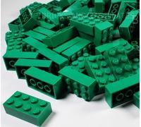 LEGO BRICKS 200 x GREEN 2x4 Pin - From Brand New Sets Sent in a Clear Sealed Bag