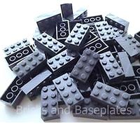 LEGO BRICKS 200 x DARK AZURE 2x4 Pin Brand New Sent in a Clear Sealed Bag