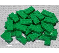 LEGO Bricks 2x4 x 50 pcs - Green - Brand New - Part.no. 3001