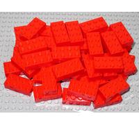 LEGO Bricks 2x4 x 50 pcs - Red - Brand New - Part.no. 3001