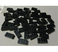 LEGO BRICKS {3001} -2x4 Bricks Black x50 Pieces & Parts