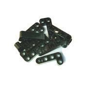 LEGO Bricks 32140 Technic - Beam in L (2 x 4 Holes, Pack of 10, Black