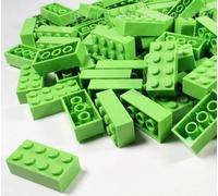 LEGO BRICKS 100 x DARK AZURE 2x4 Pin -From Brand New Sets Sent in a Clear Sealed