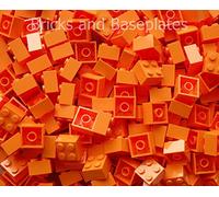 LEGO® BRICKS: 50 x ORANGE 2x2 Pin Part Number 3003 Dimensions (LxWxH): 1.6cm x 1.6cm x 1.1cm # FREE UK TRACKED POSTAGE # Taken from sets and Supplied in Bricks and Baseplates® Clear Sealed Packaging