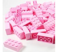 LEGO BRICKS 50 x PINK 2x4 Pin - From Brand New Sets Sent in a Clear Sealed Bag