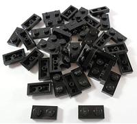 LEGO Bricks - Iron (Pack of 40, 1 x 2 Pivotes), Black