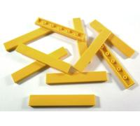 LEGO Bricks - Smooth Iron (10 Units, 1 x 6 Pivots), Yellow