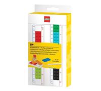 LEGO Buildable Ruler Construction Minifigure Rainbow Colour Kids Stationary Set