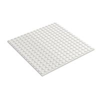 LEGO Building Baseplate 16 x 16 Studs - Choose Your Colour (Part 91405) (White, 1, count)
