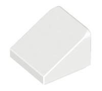 LEGO Building Blocks Slope 30 Degrees, 1 x 1 x 2/3, Part 54200 (White, 10, Bricks)