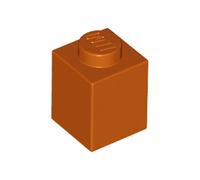 LEGO Building Brick 1x1, Part 3005, Part 3005, Choose Your Colour (Dark Orange, 10, Bricks)