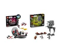 LEGO Bundle: Throne Room Duel & A-Wing All-In-One Set 75427 and AT-ST Attack on Endor Compatible Set 75424 - Interactive Toys - Gifts for 9+ Year Old Boys & Girls