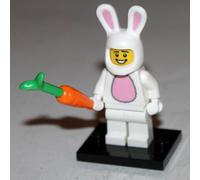 LEGO Bunny Suit Guy, Series 7 (Complete Set with Stand and Accessories)