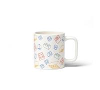 Lego Ceramic Mug 300 ml - Mug Brick Art Line with Building Block Illustrations, Original Design, Dishwasher Safe