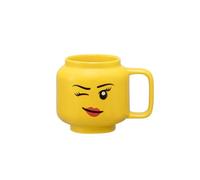 LEGO Ceramic Mug Small - Winking Girl - 255 ml | Perfect Mug, Gifts for Men, Mugs for Kids and Women Cool, Fun and Unique Small Cup Dishwasher Safe