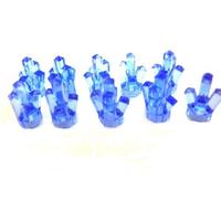 LEGO City 10 Power Miners Crystals Rare Transparent Medium Blue
