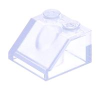 LEGO City 3039 Roof Bricks with 2x 2 Knobs 45° Transparent Clear Pack of 100