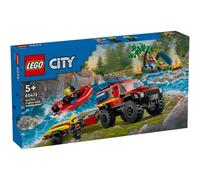 LEGO® City 60412 4x4 Fire Truck with Rescue Boat