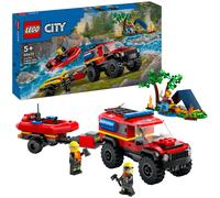 LEGO® City 60412 4x4 Fire Truck with Rescue Boat