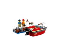 LEGO City Fire Dock Side Fire Toy Boat Playset - 60213