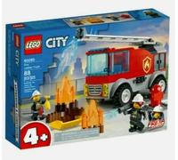 LEGO 60280 City Fire Ladder Truck Toy for 4+ Years Old Boys and Girls with Fire Engine and Firefighter Minifigure