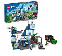 LEGO City Police Station with Van, Garbage Truck & Helicopter Toys, Gifts for 6 Plus Year Old Kids, Boys & Girls with 5 Minifigures and Dog Figure 60316