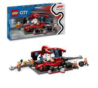 LEGO® City F1® Pit Stop & Pit Crew with Ferrari Car Racing Vehicle Toy 60443