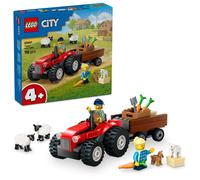 LEGO City 60461 Red Tractor and Sheep on the Ranch - Farm Play Set for Kids 4+