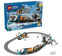 LEGO City Explorers’ Arctic Polar Express Train Set - Incl. a Remote-Controlled Train Toy, Snowplough, 30 Track Pieces & 6 Minifigures, Plus a Rockfall Function - Gift for 7+ Year Old Boys - 60470