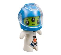 LEGO City Alien in White Spacesuit and Azure Helmet Minifigure from 60475