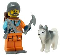 LEGO City Arctic Explorer Minifigure with Husky Ages 6