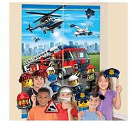 Lego City Backdrop Scene Setter with Props
