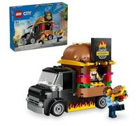 LEGO City Burger Truck Toy Gift Building Blocks Kids 4-7 Work Vehicle Car