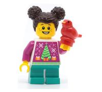 LEGO City Christmas Tree Jumper Girl Minifigure BAM 2024 Minifigure